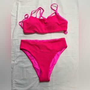 Pink 2 piece swimsuit